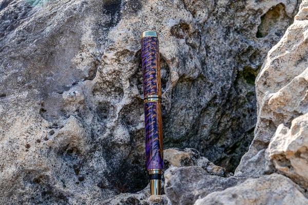 Baron Füller 24ct vergoldet, Tannenzapfen